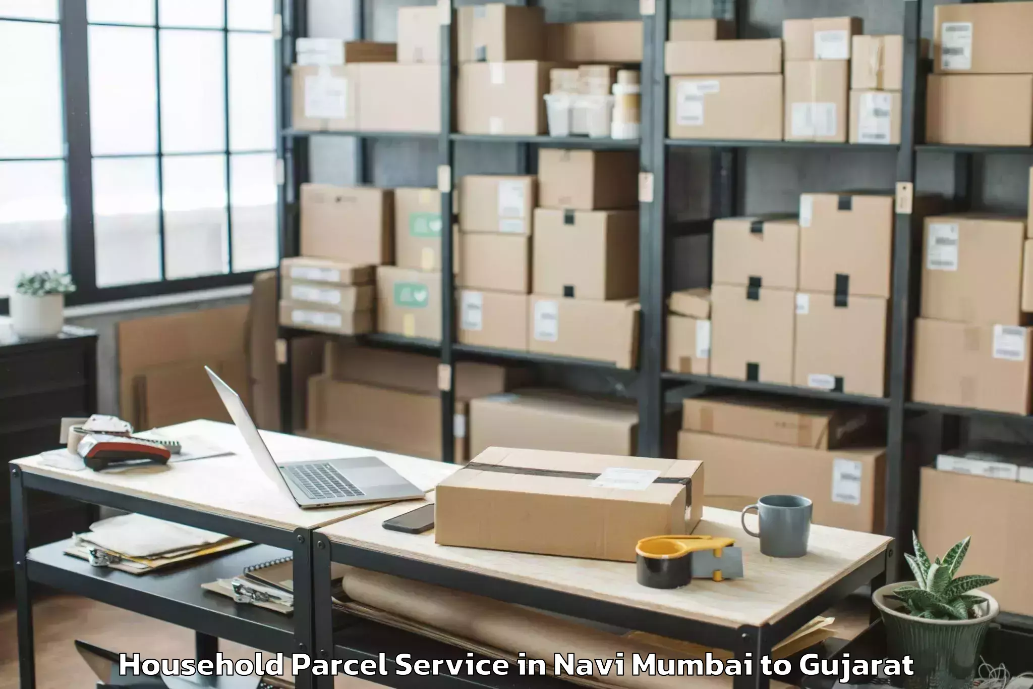 Affordable Navi Mumbai to Mahemdavad Household Parcel